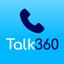 Talk360 international calling app logo
